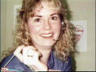 Lisa McPherson with crackers