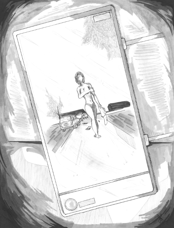 Lisa McPherson at her accident scene